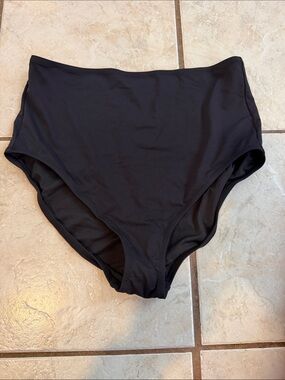 GAP Black High-Rise Bikini Bottoms